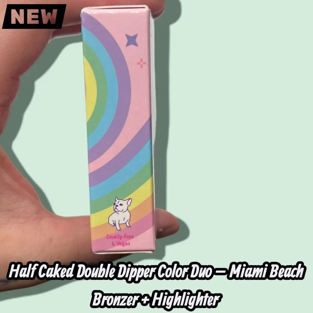 NEW Half Caked Double Dipper Color Duo – Miami Beach Bronzer + Highlighter